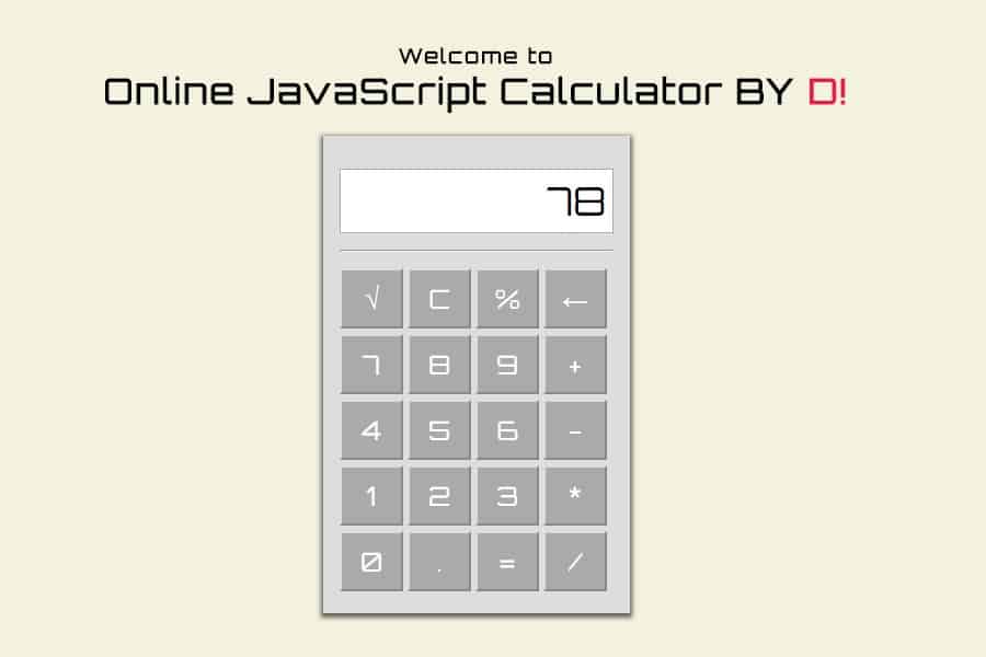 the online calculator